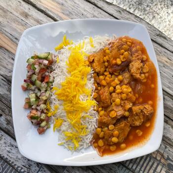 Golden Split Peas Stew (Gheymeh)