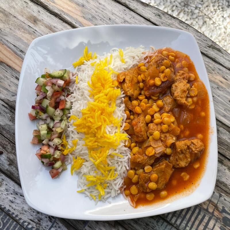 Estofat de Pèsols Grocs (Gheymeh)